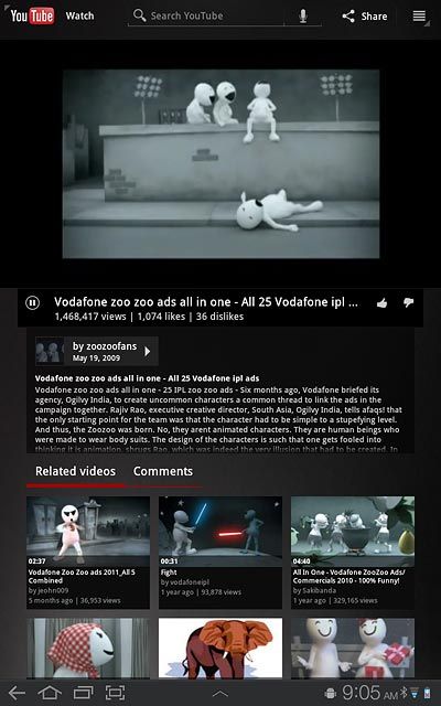Press the return icon several times to return to the start page.
