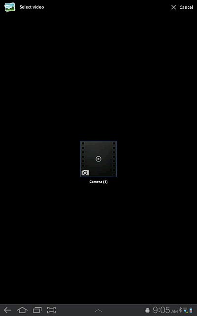 Press the required video clip.Key in a title.