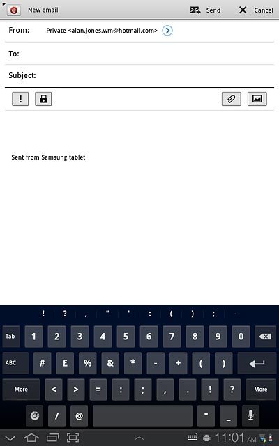 Press ABC to return to text input.