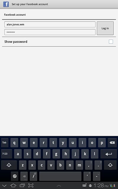 Press Log in.If you select an email account:Follow the instructions on the display to enter the required information.The contacts are retrieved and added to the device's phone book.