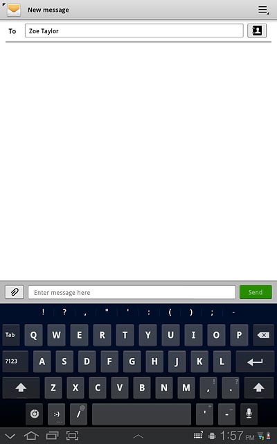 Press Enter message here.Write the text for your text message.