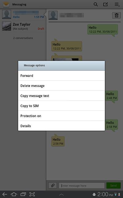 Press Forward.Key in the first letters of the required contact.Matching contacts are displayed.