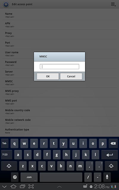 Key in http://www.vodafone.ie/mms and press OK.