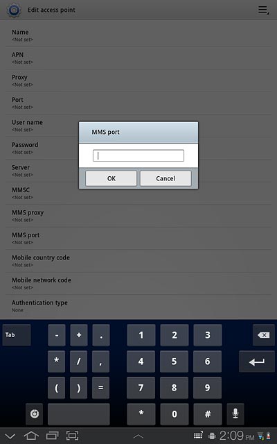 Key in 80 and press OK.