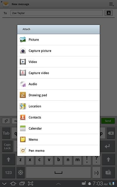 Press Picture.Go to the required folder.