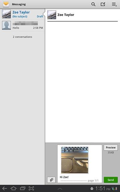 Press the menu icon.