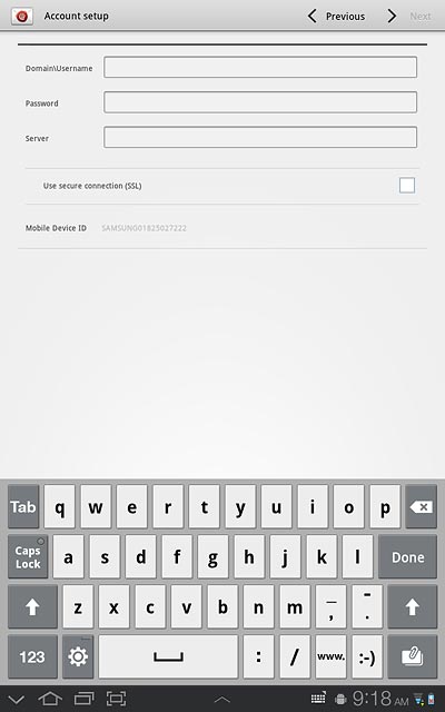 Press the box next to Use secure connection (SSL) to turn SSL encryption on or off.
