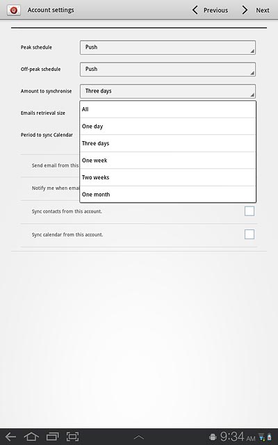 Press All or the required setting.