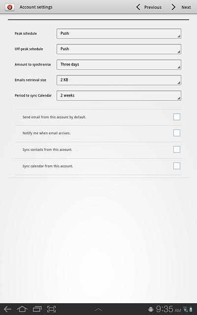 Press the drop down list next to Emails retrieval size.