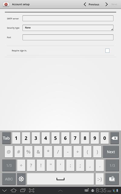 Press the box next to Require sign-in to turn off SMTP authentication.When the box next to the menu item is empty, SMTP authentication is turned off.