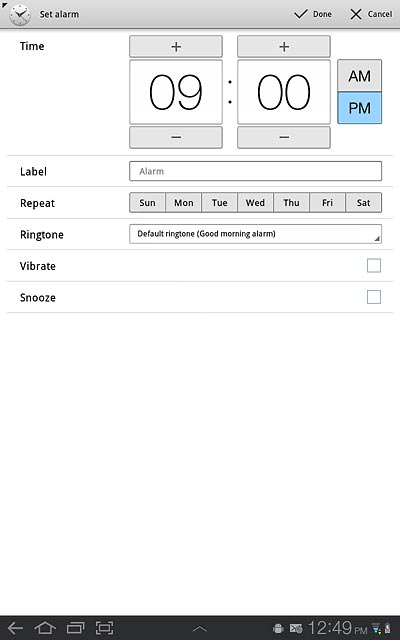 Press the field next to Label and key in the required name.