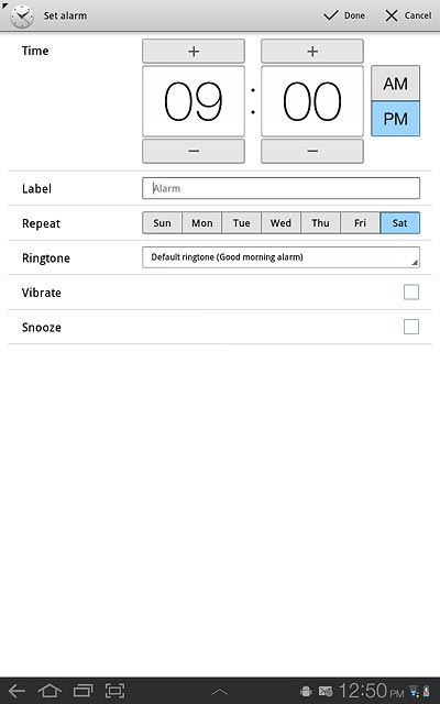 Press the drop down list next to Ringtone.