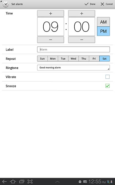 When the box next to the menu item is ticked (V), the function is turned on.