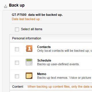 Select Select all items.