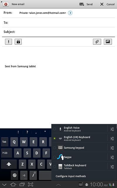 Press Configure input methods.