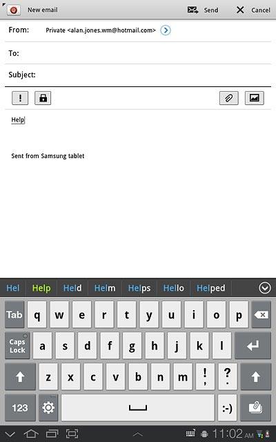 Press arrow down to see more words.