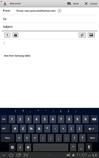 If required, press More to see more symbols.