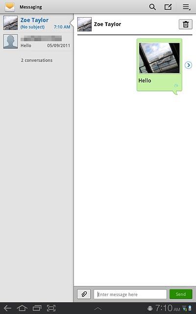 Press the home icon to return to standby mode.