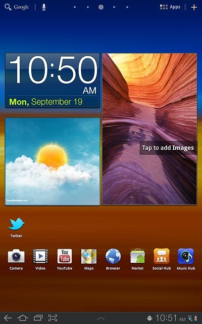 Press + in the top right corner of the display.