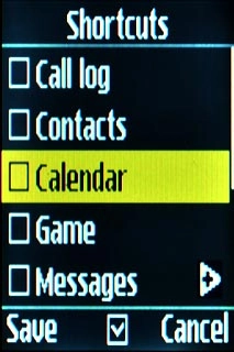 Find the required menu item.Highlight the required menu item and press the Navigation key.