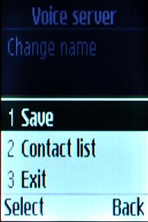 Scroll to Save and press the Navigation key.