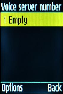 Highlight the top menu item and press Options.