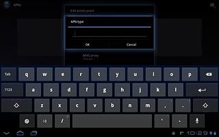 Key in default and press OK.