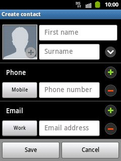 Press First name and key in the required first name.