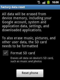Press Reset phone.