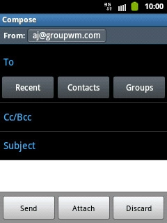 Press To.Key in the first letters of the required contact.Matching contacts are displayed.
