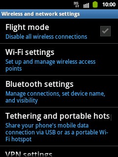 Press Bluetooth settings.