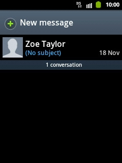 Press the required sender.Read the required text message.