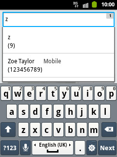 A picture message containing the picture or video clip is created.Key in the first letters of the required contact.Matching contacts are displayed.Press the required contact.
