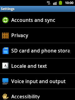 Press Accounts and sync.