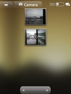 Go to the required folder.Press and hold the required picture or the required video clip to select it.