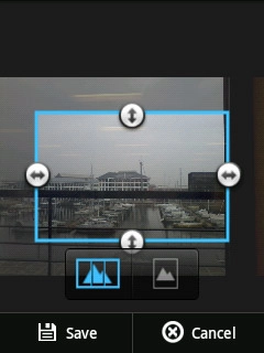 Drag the frame to select the required detail.