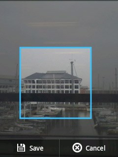 Drag the frame to select the required detail.