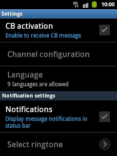 Press Notifications below Notification settings to turn on the function.