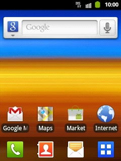 Press the menu icon.