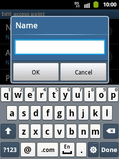 Key in Vodafone MMS and press OK.