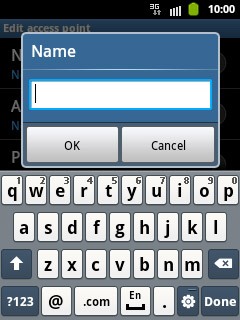 Key in Vodafone Mail and press OK.