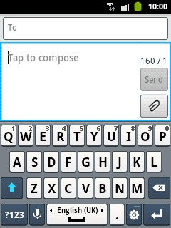 To key in numbers or symbols:Press ?123.