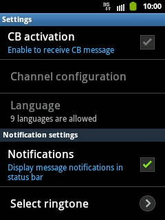 Press Select ringtone.