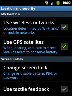 Press Change screen lock.