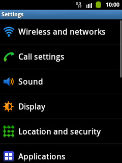 Press Call settings.