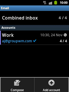 Press Add account.