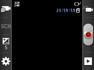 If the video recorder is turned on:Press the video recorder icon.