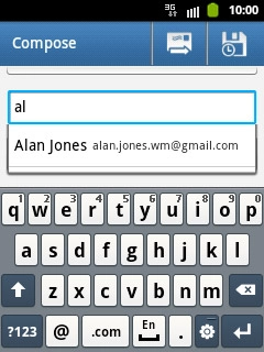 Press the required contact.