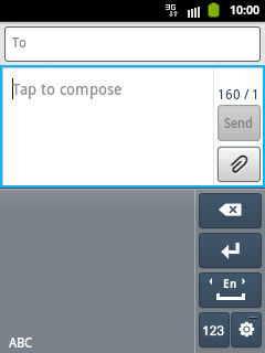 Key in the required letters, numbers or symbols in the text input field.Your phone automatically suggests a letter, number or character matching what you've keyed in.