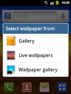 If you select Gallery:Go to the required folder.
